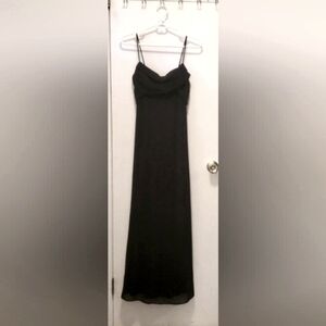 SPARKLY vintage betsy & adam black glitter gown size 12 (runs smaller)